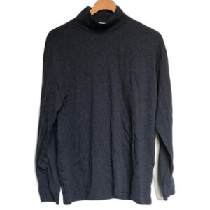 Talbots Grey Mock Neck Top Size Large